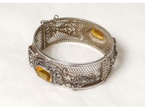 Hinge Bracelet silver filigree Morocco Maghreb Berber twentieth century