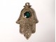 Silver pendant hand Fatma Khamsa cabochon Morocco Maghreb Morocco XXth