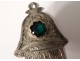 Silver pendant hand Fatma Khamsa cabochon Morocco Maghreb Morocco XXth