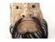 Mask Noh theater polychrome wood demon Gigaku beshimi O-Edo Japan XIX