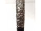 Cane former Indochina pommel cane bamboo wood silver XIX century