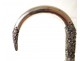 Cane former Indochina ancient dragon silver metal cane wood XIXth century