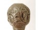 Old cane wicker knob antique silver metal cane XIXth century