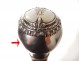 Canne old wooden antique silver pommel cane monogram nineteenth