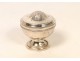 Ciborium travel silver punch crab, 19th