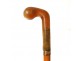 Old wooden cane antique french horn cane nineteenth century