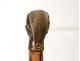 Old wooden cane cactus pommel gilded bronze antique duck character nineteenth