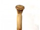 Old wooden cane Popular Art grotesque character stag horn cane XIX