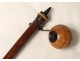 Game system cane bilboquet wood antique french cane pommel XIXth century