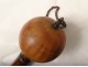 Game system cane bilboquet wood antique french cane pommel XIXth century