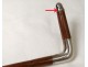 Folding wooden cane system solid sterling silver cane twentieth English