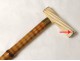 System cane dagger Coulaux &amp; Cie bamboo cane monogram antique XIX