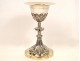 Chalice of solid silver gilt and ruby, 19th