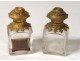 Cellar smell perfume bottles cabinet walnut pearl House Giroux Paris XIX