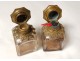 Cellar smell perfume bottles cabinet walnut pearl House Giroux Paris XIX