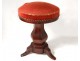 Piano stool antique mahogany tripod stool nineteenth century Restoration