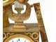 Ormolu clock lyre player zither Gaston Jolly Fils First Empire XIX