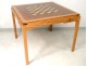 Scandinavian cherry game table Gorm Lindum Tranekær Denmark checkered XX