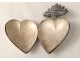 Heart of Mary votive box silver cross Sacred Heart XIX century