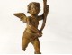 Gilt bronze candlesticks Pair Love Athlete Carlier cherubs putti XIX