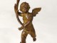 Gilt bronze candlesticks Pair Love Athlete Carlier cherubs putti XIX