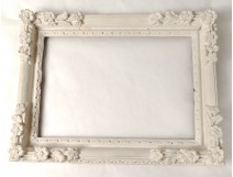 Small frame Regency Louis XIV carved antique frame eighteenth flowers