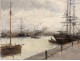 HST table marine Auguste Berthon Boat Harbour North Normandy France XIX