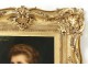 HST picture young woman portrait Jacques Wagrez frame stuccoed twentieth century