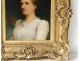 HST picture young woman portrait Jacques Wagrez frame stuccoed twentieth century