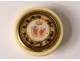 Small round box inflamed hearts wedding flowers crown nineteenth century