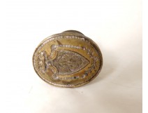 Antique bronze stamp seal monogram crest coat seal eighteenth century