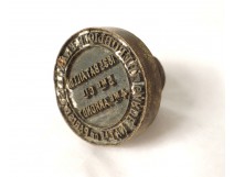 Bronze Seal stamp Paris National Guard 183rd Battalion 5th seal nineteenth Co.