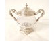 Sugar solid silver Minerva goldsmith Roussel crystal Napoleon III nineteenth