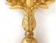 Reliquary monstrance paperolle golden oak wood Saint Vincent XIX