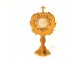 Reliquary monstrance paperolle golden oak wood Saint Vincent XIX