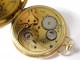 Solid gold pocket watch 18K gold watch chain Zenith Swiss XX