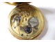 Solid gold pocket watch 18K gold watch chain Zenith Swiss XX