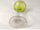 6 wine glasses Rhine St. Louis cut crystal color nineteenth gilding