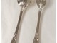 12 solid silver cutlery dessert Minerva Chenailler Napoleon III nineteenth