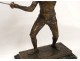 Bronze sculpture Edouard Drouot Paris XXth fencer Challenge Etling