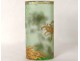 Enamelled glass vase flowers foliage gilding Montjoye Art Nouveau XIXth century