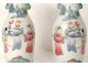 Pair of Chinese porcelain vases mandarins characters nineteenth century China