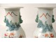 Pair of Chinese porcelain vases mandarins characters nineteenth century China