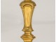 Pair candlesticks Regency gilt bronze candlesticks torches eighteenth century