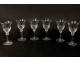 6 crystal stemware white wine cut St. Louis Tommy XXth model