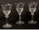 6 crystal stemware white wine cut St. Louis Tommy XXth model