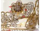 Crown virgin statue gilded brass tiara crown rhinestone flowers nineteenth century