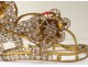 Crown virgin statue gilded brass tiara crown rhinestone flowers nineteenth century