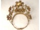 Crown virgin statue gilded brass tiara crown rhinestone flowers nineteenth century