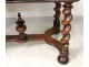 Carved walnut table Louis XIII twisted feet Haute Epoque seventeenth century